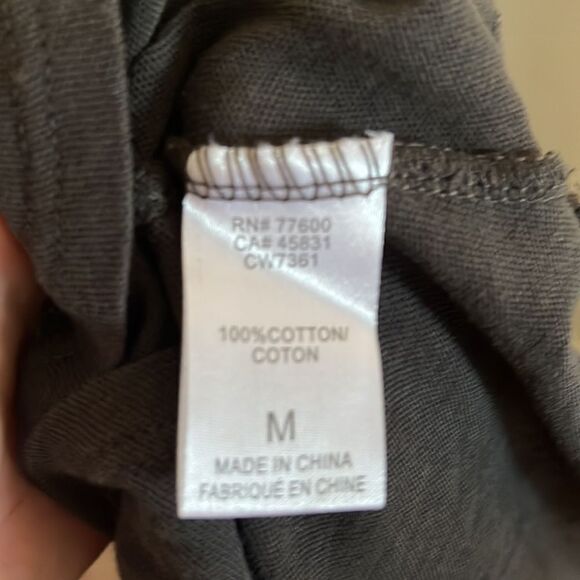 Chaser Faded Black Love Tiger Distressed Holes Sheer Paint Splatter Top - Picture 11 of 12